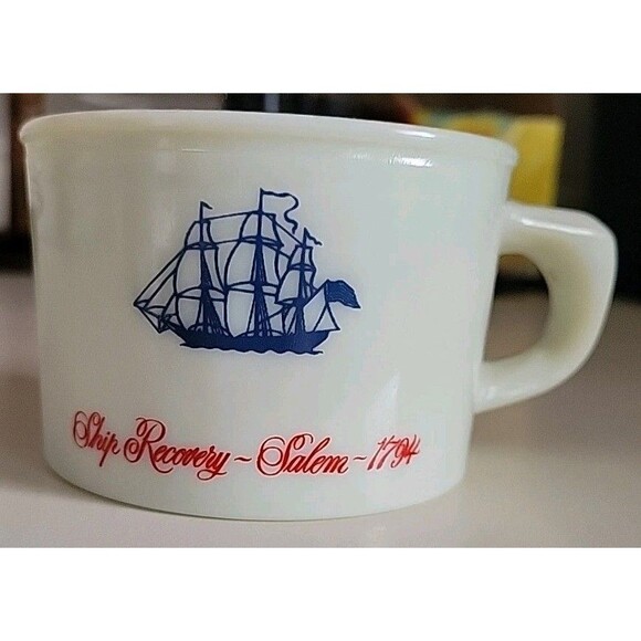 Vintage Old Spice Shulton Shaving Mug ~ Ship Recovery Salem 1794 Grand Turk 1786 - Picture 2 of 7